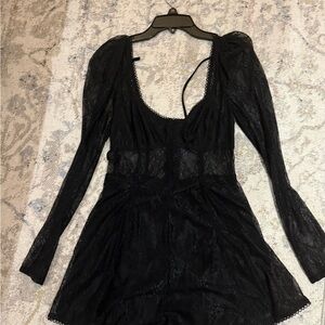 Elegant Black Lace romper